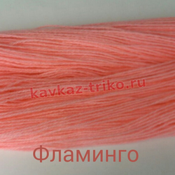 Акрил шерстяного типа в пасмах цвет Фламинго. Цена указана за 1 кг., изображение 1